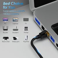 Kabel Ethernet ZOGUO High-Speed 10Gbps 600MHz Cat 7 Tembaga Murni dengan Pelapis LSZH dan Perisai Al Foil RJ45 untuk Penggunaan Luar Ruangan dan Dalam Ruangan