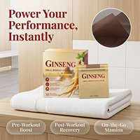 Film oral à dissolution rapide au ginseng OEM, Ginseng rouge coréen Panax, Eleuthero, Rhodiola, Ginsénosides extra-forts, Film oral à dissolution rapide
