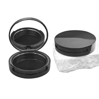 Vente en gros de boîte à gâteau poudre blush à une seule couche personnalisée 13.5g boîte en plastique toit ouvrant à rabat contenant l'emballage cosmétique
