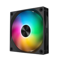 Ventilateur de refroidissement pour boîtier d'ordinateur ARGB de haute qualité 120 mm avec roulement à fluide et dissipateur thermique en plastique 4 broches pour jeux