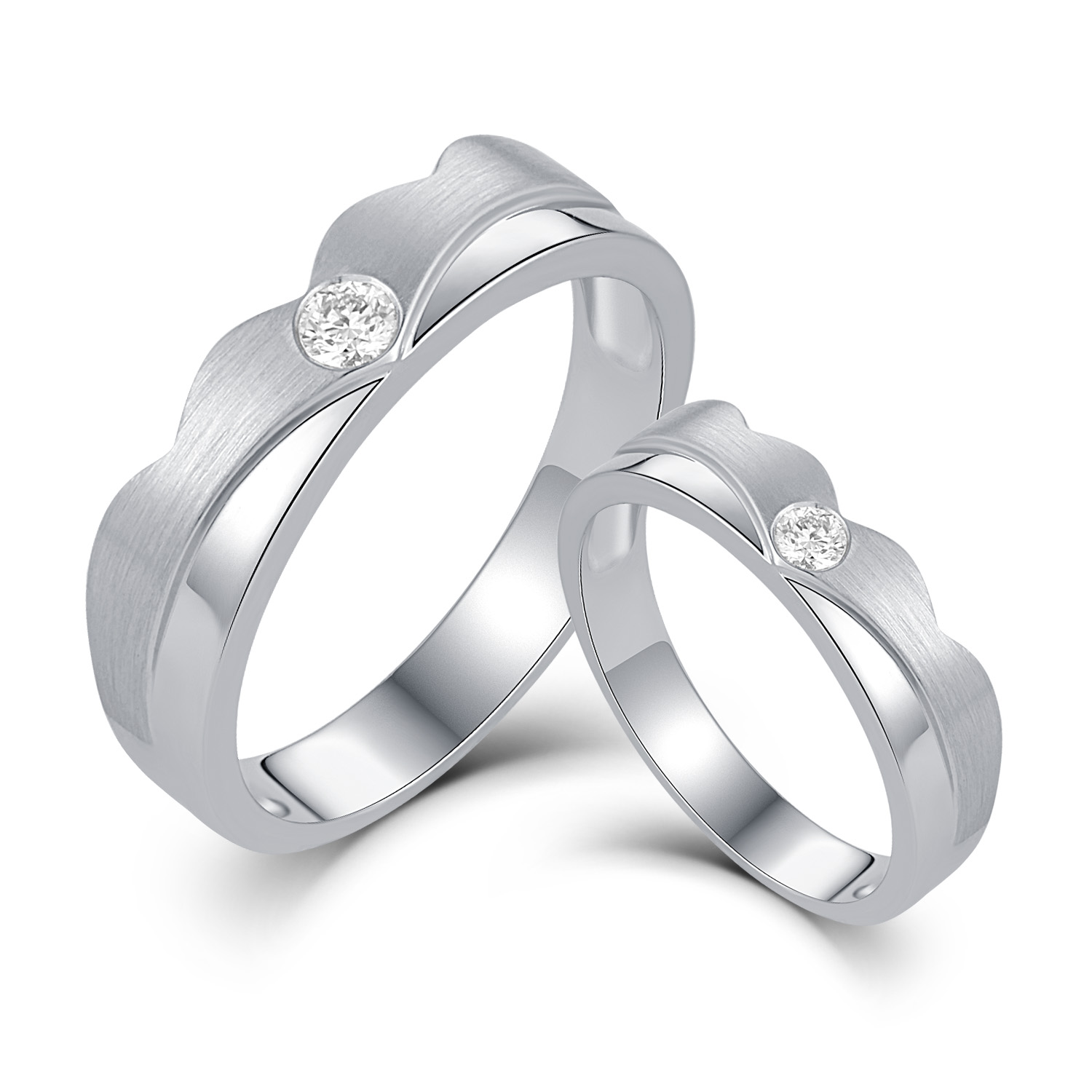 18K White Gold