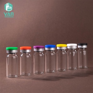 YAN Packaging - Frasco de Vidrio de 10 ml para Solución de Suero, con Tapón de Goma y Tapa de Plástico, para Uso Médico y Estético - Product Image 5