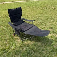 Chaise de camping pliable en tissu Oxford, résistante aux taches, légère et imperméable – Durable et portable pour la pêche, les pique-niques et l'entrepôt