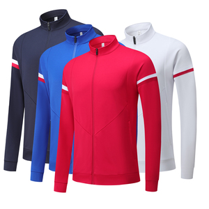 Juego de ropa deportiva de 2 piezas de alta calidad con cremallera completa y orificio para el pulgar perfecto para entrenamiento de gimnasio y uso diario de fitness - Product Image 2