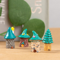 Figurines miniatures de maison de fée en forme de champignon pour micro-jardin, décoration de terrarium, pelouse forestière, accessoires de bricolage et d'artisanat