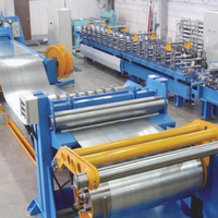 Profilé en acier de haute qualité refendage coupe à longueur ligne rouleau formant la machine RFM marque PLC pompe 1 an de garantie nouvel état