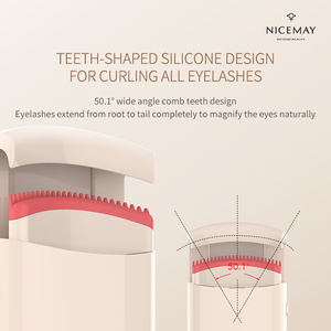Ensemble de recourbe-<span class=keywords><strong>cils</strong></span> portable, idéal pour les voyages, poignée ergonomique, facile à transporter dans une trousse de maquillage pour des boucles parfaites partout - Product Image 4