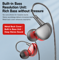 Écouteurs filaires 3,5 mm Hi-Fi Bass In-Ear Monitor, casque de jeu professionnel avec micro pour ordinateur portable, PC, téléphone, tablette