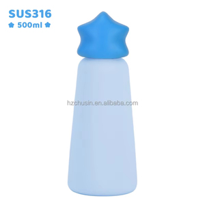 แก้วน้ำพกพา 500 มล. ลายดาวสำหรับเด็ก ขวดน้ำเก็บอุณหภูมิ 2 ชั้น 316 ป้องกันการรั่วซึม พร้อมฝาเกลียว สำหรับโรงเรียนและกีฬา - Product Image 5