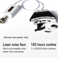 Préampli pour guitare acoustique DOUBLE B1G, autonomie de 160 heures, 2 piles au lithium CR2032, amplificateur rail à rail