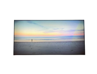 Toile murale de plage avec lumière LED bleue pour une ambiance estivale