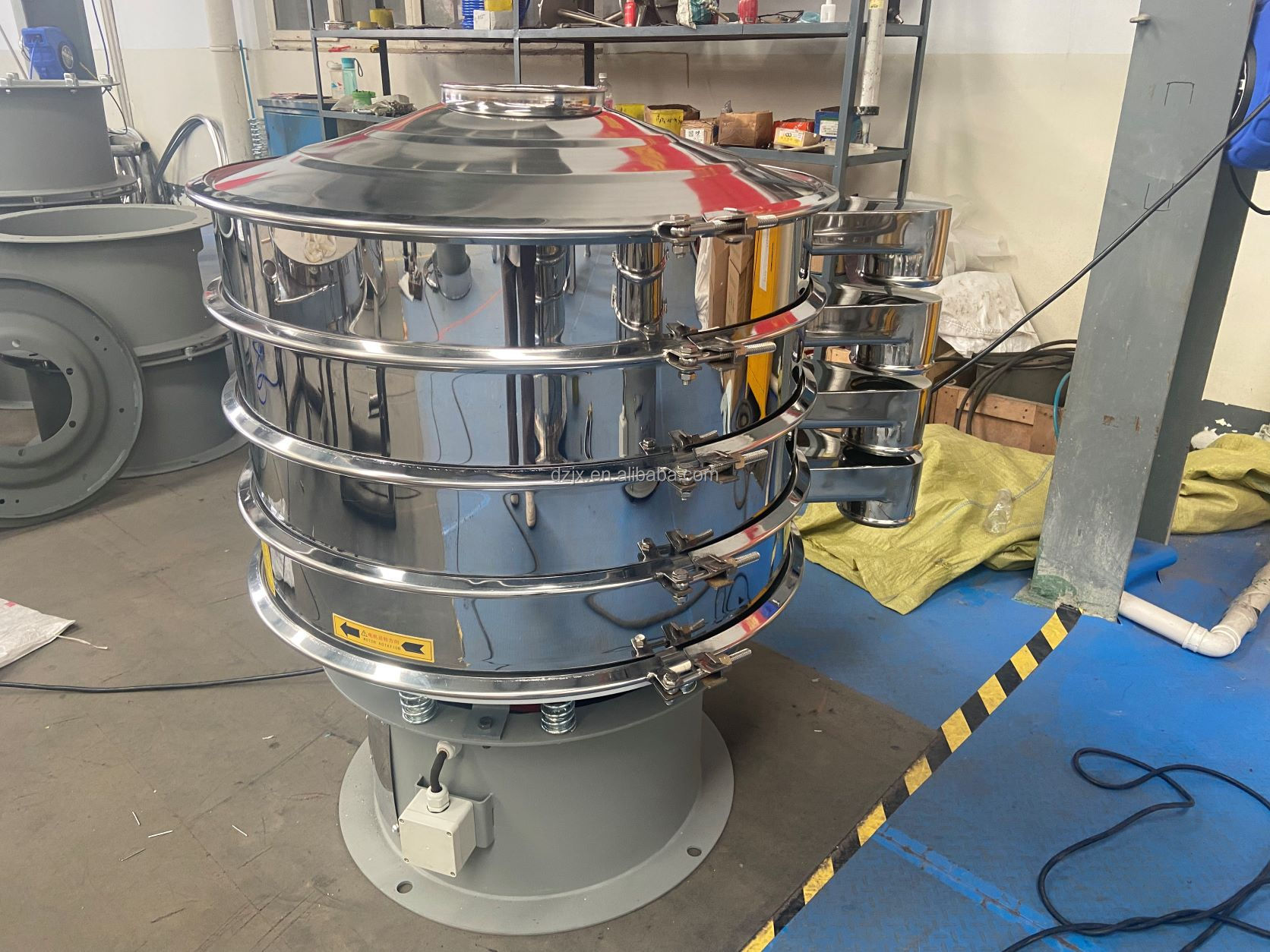 旋转咖啡豆粉振动筛选机/棕榈油振动筛筛分机/芝麻种子筛选网格筛分机