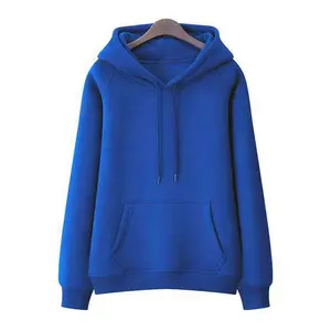 Europe Hot Sale Oversized Royal Blue Hoodie Hooded Sweatshirt Plus Size Loose Women 'S Hoodies Sweatshirts