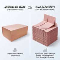 Boîte à livre pliable magnétique de qualité supérieure personnalisée pour pistolet de massage - Emballage cadeau en carton rigide écologique à plat avec logo