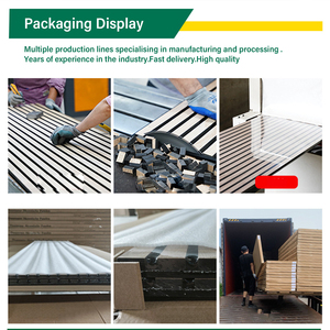 Hiện đại 3D polyester sợi Acoustic Panels thân thiện với môi không thường xuyên hình gỗ cho khách sạn & Bệnh viện phòng âm thanh bằng chứng - Product Image 5