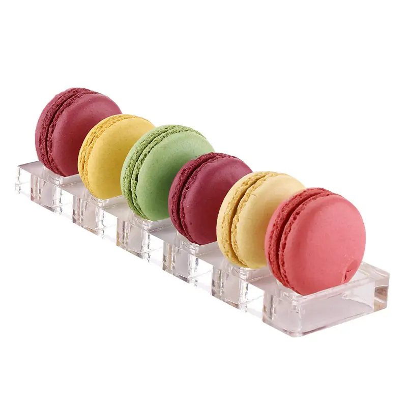 New acrylic macarons display stand macarons box single row display stand acrylic cake dessert stand