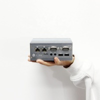 Mini boîtier industriel sans ventilateur à faible puissance Intel Atom J4205 J3455 CPU 1DP 1HDMI 3LAN 4COM 4USB DC12 ~ 32V Windows10 Linux Stock 1