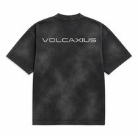 T-shirt vierge de luxe 240 GSM en coton 100% filé à l'anneau, coupe moderne minimaliste, style alternatif de luxe, avec impression de logo personnalisé