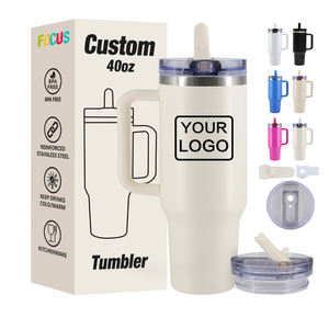 Custom per Stanllyyem tazza 40Oz con manico stainllyem acciaio viaggio tazza bicchierino Isolato Vaso Aislado Gobelet Isotherme - Product Image 1