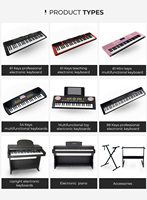 Ready to Ship YM-616 Professional 61 Keys Touch Response Electronic Organ Digital Piano Keyboard Musical Instruments