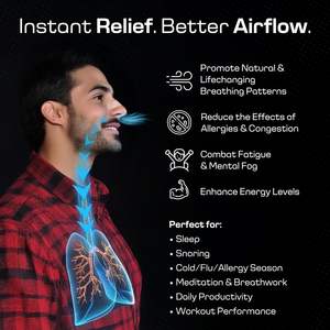 YOJO Plester Hidung Anti-Dengkur Ekstra Kuat Transparan Hipoalergenik Bersertifikat CE ISO, Bernapas untuk Mengatasi Dengkur & Tidur - Product Image 3