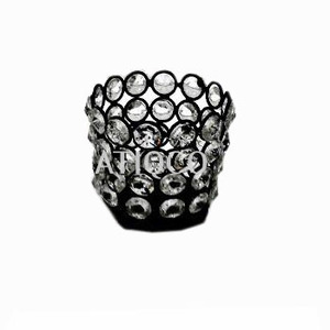 ATIQCO Porte-bougie en cristal pour décoration de balcon, ensemble de 3 bougies votives mignonnes, modèle artisanal 786918 |   Décoration intérieure et extérieure sécurisée - Product Image 3