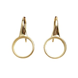 Support d'accessoires en argent S925 Wenchi pour perles, édition coréenne 16259, composants de bijoux pour boucles d'oreilles à aiguille droite 10-12 - Product Image 5