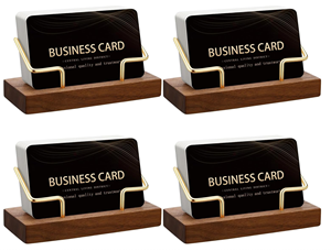 ไม้วอลนัทมีฐานถ้วยรางวัลปฏิทินไม้ฐานตั้งการ์ดทำจากไม้สำหรับใส่การ์ดเมนูไม้ - Product Image 2