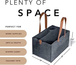 Premium Carryall Utility Tote Home Office Work Tote Bags Diaper Caddy Art Supply Organizer Teacher School Bags