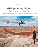 L200 PRO MAX Gps Profesional Kamera 4k dengan Penghindaran Rintangan, Drone Jarak Jauh 1.2km untuk Ponsel, Aerial Uav
