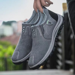 Men's Sporty Board Shoes Lace-Up Slip-On Closed Toe PU Upper Rubber Midsole Anti-Slip Cushioning Lightweight Fashion Trend - Product Image 3