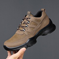 Chaussures décontractées pour hommes à lacets, couleur unie, prêtes à être expédiées, légères, semelle épaisse, antidérapantes, livraison rapide, pour le travail quotidien