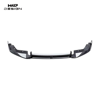 Spoiler Bumper Depan 3-Piece Serat Karbon Kering Gaya ADRO, Tampilan Sport Agresif untuk BMW Seri 3 G20LCI 2023-2026