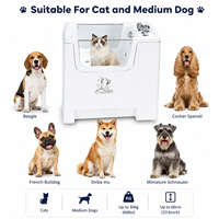 Baignoire Spa pour Animaux de Compagnie en Acrylique à Micro-Bulles Lactées avec Contrôle Intelligent de la Température Haut de Gamme