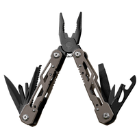 Couteau de poche multifonction en acier inoxydable 18 en 1, pince, bricolage, survie en plein air, porte-clés, OEM JIAYANG