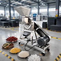 Moulin à grains de type griffe en acier inoxydable 304 grande capacité, moulin à farine de maïs et de riz, broyeur de poudres d'épices et de produits chimiques