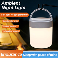 Lampe de nuit LED personnalisée, lumière chaude 3000K 4500K 6000K, chambre à coucher, alimentée par batterie, télécommande tactile, intensité réglable, CRI élevé 90, lampe de table
