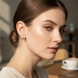 Di alta qualità in acciaio inox Design minimalista Bar orecchini per le donne alla moda a forma di stella farfalla zircone religioso di usura quotidiana - Product Image 3