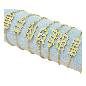 Bracelet à la mode en acier inoxydable <span class=keywords><strong>000</strong></span> - 999 Lucky Angel Number pour femmes élégantes - Product Image 2