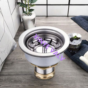 Desagüe de lavabo de cocina de acero inoxidable de estilo moderno de fábrica Yuhuan, colador de <span class=keywords><strong>fregadero</strong></span> con acabado cromado pulido - Product Image 3