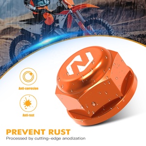 NiceCNC pour KTM 2024 EXC 300 M22xP1.5 écrou de broche de blocage de roue arrière EXC-F 350 XCW 300 2024 SX <span class=keywords><strong>125</strong></span> SX-F 350 XC XCF 2023 2024 - Product Image 3