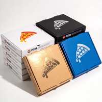 Vente en gros d'usine, boîte à pizza à emporter en carton ondulé haut de gamme personnalisée