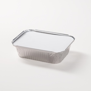 <span class=keywords><strong>Barquette</strong></span> jetable en aluminium de 850 ml de qualité alimentaire avec couvercle pour <span class=keywords><strong>barbecue</strong></span>, stockage alimentaire, vente en gros, plateau en aluminium à emporter - Product Image 4