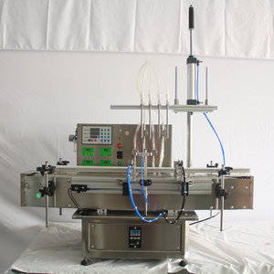 เครื่องบรรจุของเหลวแบบแม่เหล็กอัตโนมัติสี่หัว  ทำจากสแตนเลส 316 ความแม่นยำสูง สำหรับบรรจุขวดน้ำและของเหลว - Product Image 1