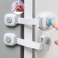 Verrous de sécurité pour armoires de bébé, protection contre les enfants, verrou à sangle adhésif pour tiroirs, réfrigérateur, four, porte, toilettes