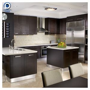 Gabinetes Impermeables Personalizados Prima, Panel de Puerta de <span class=keywords><strong>OSB</strong></span>/Tablero de Partículas, Gabinete de Cocina de Madera - Product Image 1