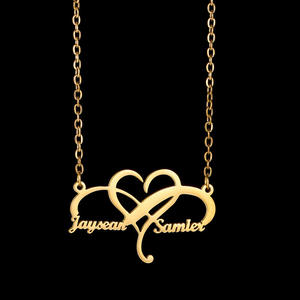 สร้อยคอส่วนบุคคลของขวัญยอดนิยมสร้อยคอห่วงโซ่รูปดอกไม้ประดับอัญมณีสร้อยคอรูปตัวอักษรที่มีเสน่ห์ - Product Image 3