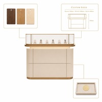 Vitrine à bijoux en verre sur mesure avec éclairage LED, présentoir pour montres, îlot de présentation de bijoux pour bijouterie, boutique, salle d'exposition
