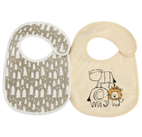 Bavoirs pour bébés nouveau-nés du Danemark, garçons et filles, lot de 2, en coton doux, antibactériens, écologiques, absorbants, lavables en machine