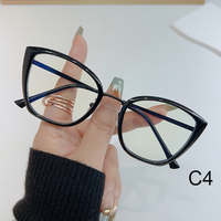 Moda computadora estampado de leopardo gafas de plástico lectura de gran tamaño Anti-azul luz prescripción gafas Unisex